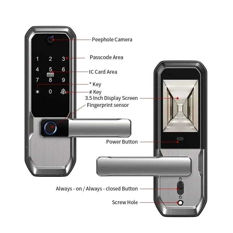 Tuya WiFi Smart Door Lock With - Smart Door Lock Wifi review and price