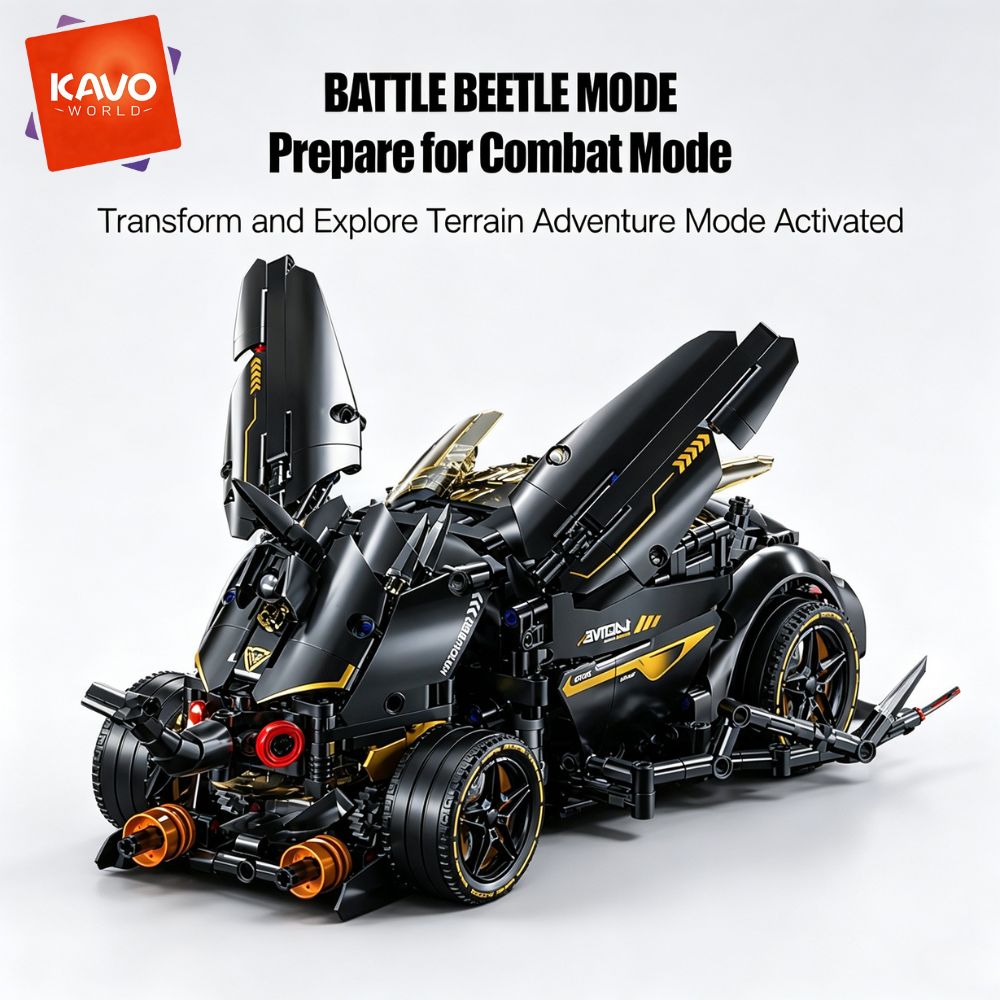 KAVOWORLD 1248pcs MOC Black Ra - Stem Robotics Kit review and price