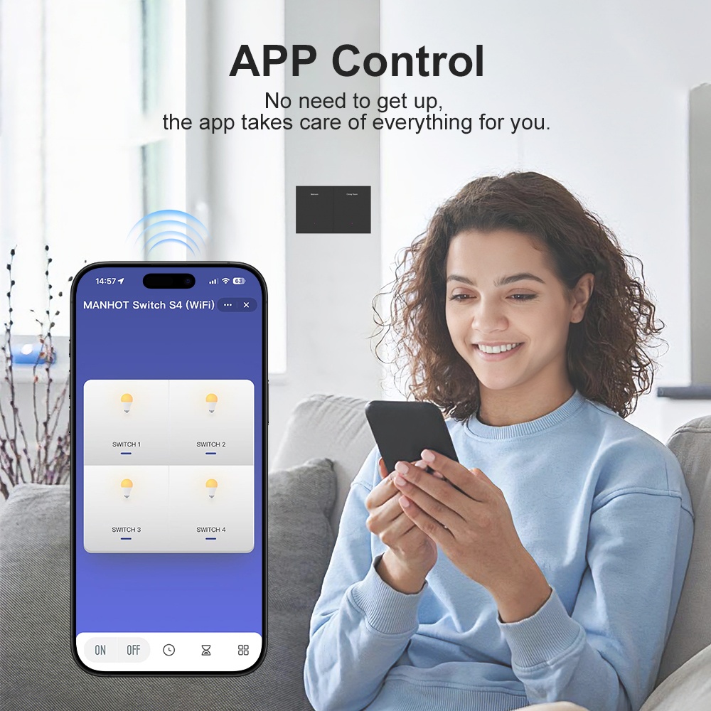 Manhot WIFI Smart DIY Name Swi - Smart Light Switch Wifi review and price