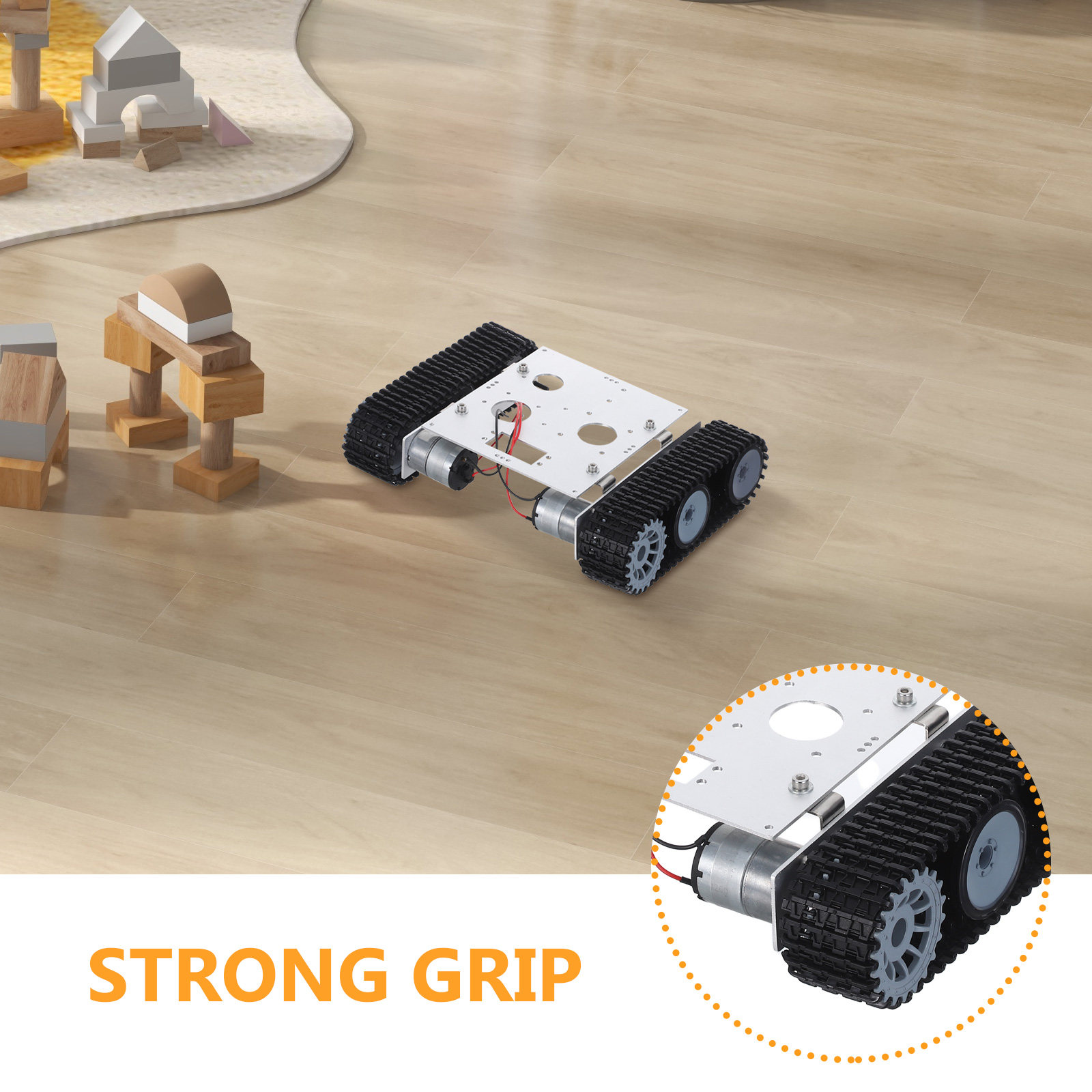 Metal Robot Tank Chassis Kit - - Stem Robotics Kit review and price