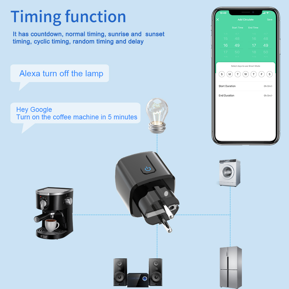 Tuya Smart Socket WiFi Remote  - Wifi Smart Plug review and price