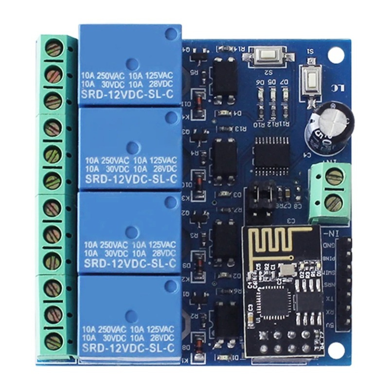ESP8266 ESP-01 4-way WiFi rela - Esp8266 Relay Module review and price