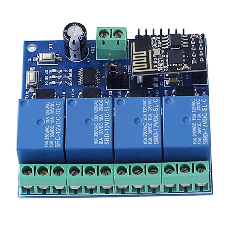 ESP8266 ESP-01 4-way WiFi rela - Esp8266 Relay Module review and price