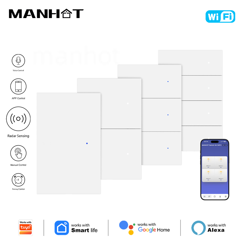 MANHOT WiFi Smart Light Switch - Smart Light Switch Wifi review and price
