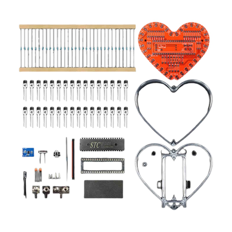 ●Soldering Practice Kit, Heart - Electronics Project Kit review and price