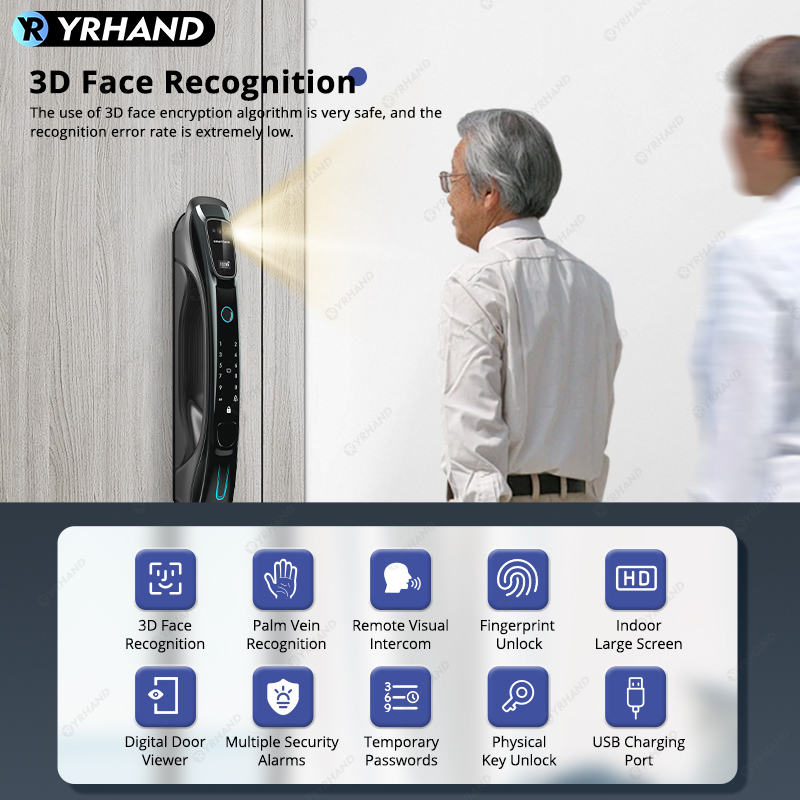 Smart Lock 3D Face Recognition - Smart Door Lock Wifi review and price